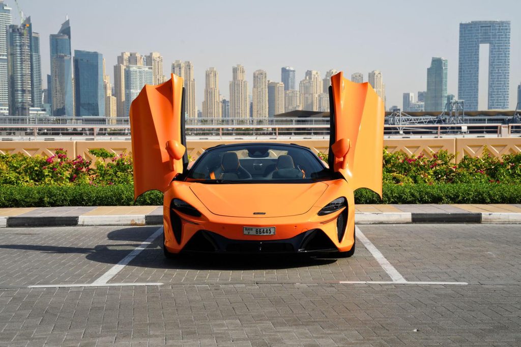 Mclaren Artura Spider Orange 2025 for rent in Dubai