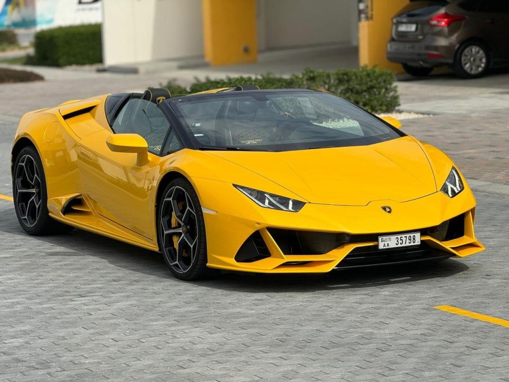 Lamborghini Huracan EVO Spyder 2025 for rent in Dubai