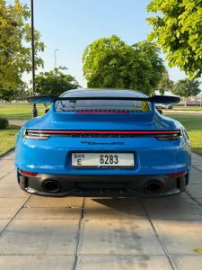 Porsche 911 Carrera 4 GTS 2025 (blue / Black) 2025 photo 2