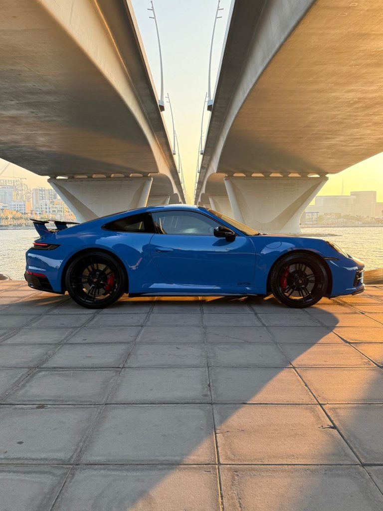 Porsche 911 Carrera 4 GTS 2025 (blue / Black) 2025 for rent in Dubai
