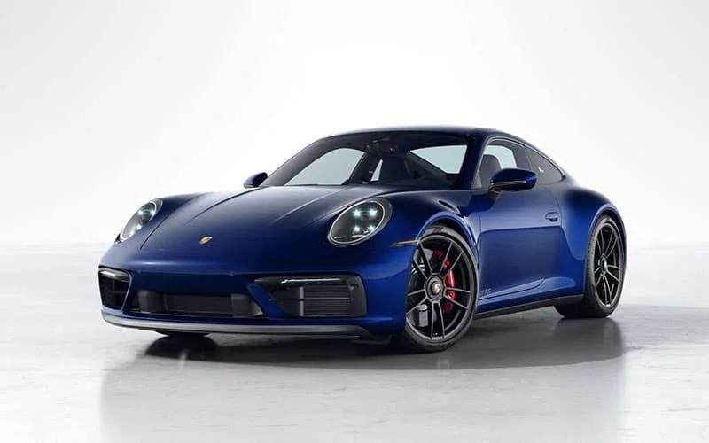 Porsche 911 Carrera 4 GTS 2025 (blue / Maroon) 2025 للإيجار في دبي