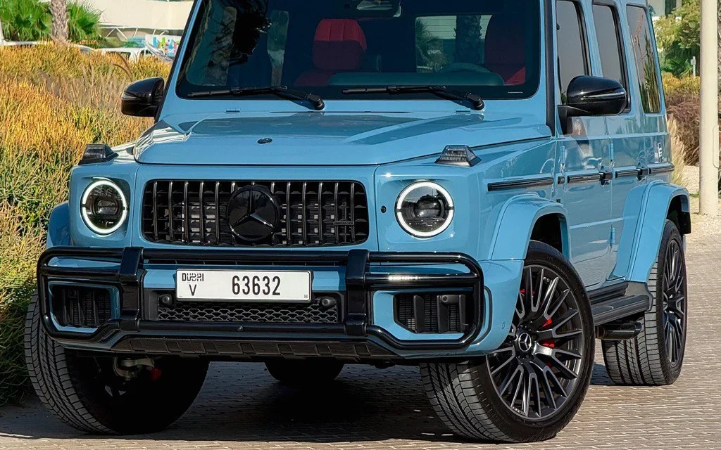Mercedes-AMG G63 Blue 2025 للإيجار في دبي