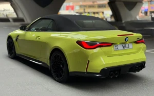 BMW M4 Competition Convertible Yellow 2025 photo 4
