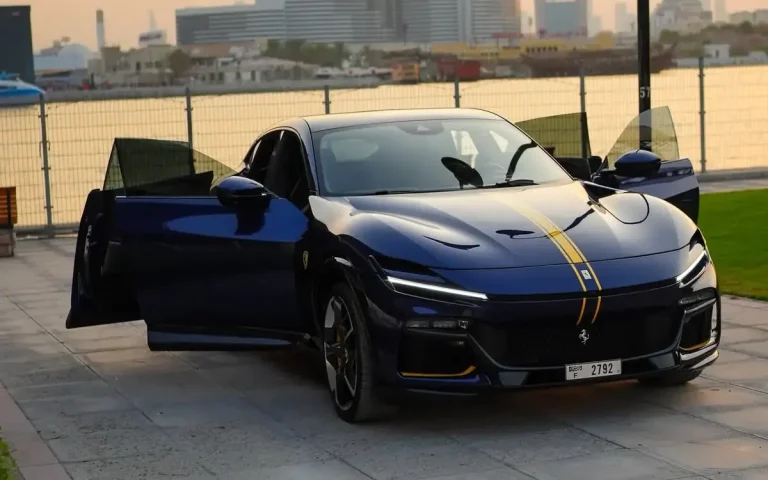 Ferrari Purosangue Blue 2025 for rent in Dubai