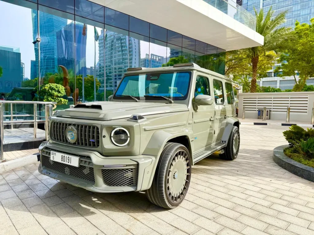 Mercedes-AMG G63 Brabus Olive 2025 for rent in Dubai
